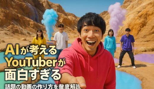 【SNSで話題】AIが考えるYoutuberが面白すぎる！話題の動画の作り方を徹底解説