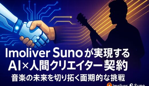 Imoliver Sunoが実現する音楽業界初のAI×人間クリエイター契約 - 音楽の未来を切り拓く画期的な挑戦