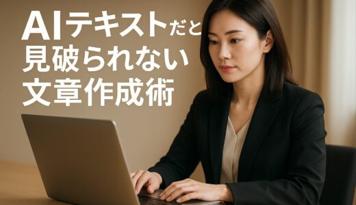 AIテキストだと見破られない文章作成術｜自然な仕上げ方完全ガイド