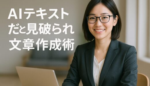 AIテキストだと見破られない文章作成術｜自然な仕上げ方完全ガイド