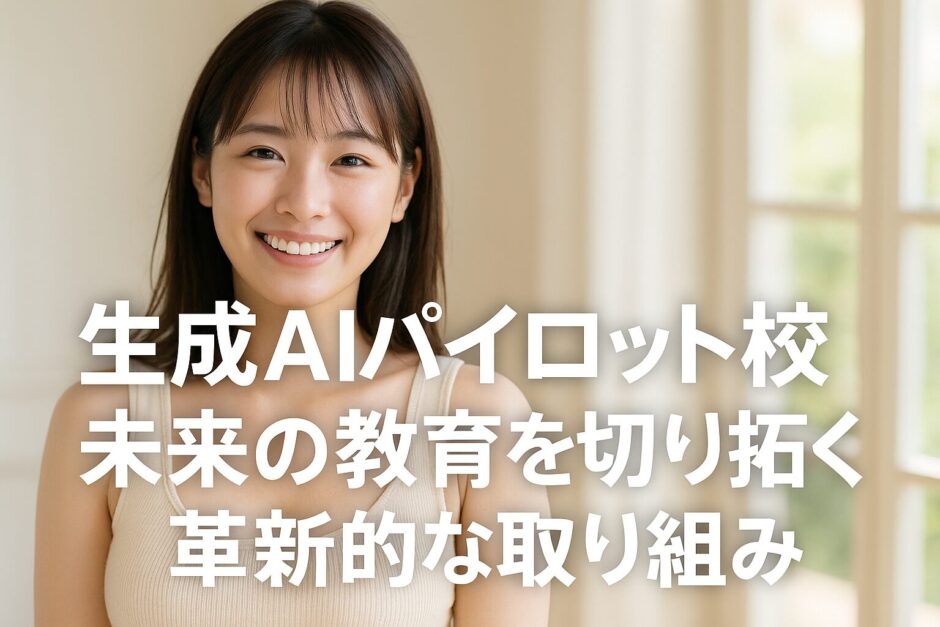 生成AIパイロット校：未来の教育を切り拓く革新的な取り組み