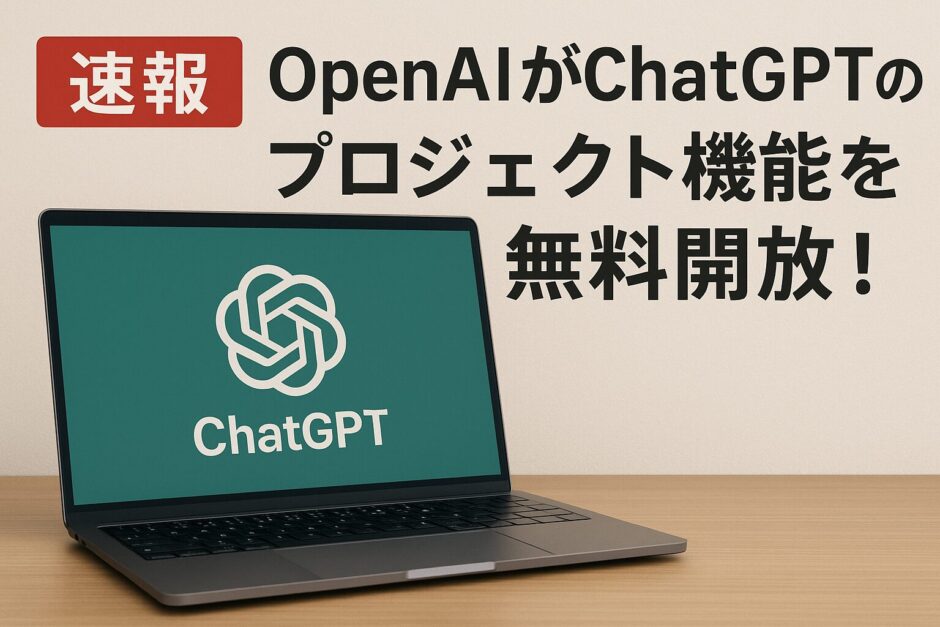 ChatGPTプロジェクト機能完全ガイド無料開放で変わる業務効率化の新時代【2025年最新版】