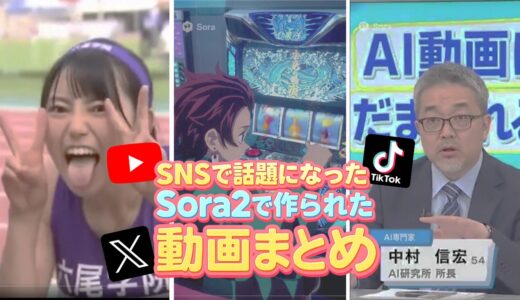 【Sora2作例】SNSで話題になった「Sora2」で作られた動画まとめ（随時更新）